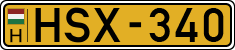 license plates of Hungary, Commercial vehicles (1990)