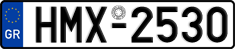 License plate of Greece, Cars