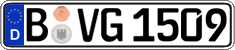 German license plate, Regular plates