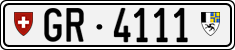 License plate of Switzerland, Cars