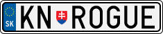 License plate of Slovakia, Vanity Plates