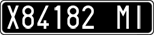 License plate of Italy, Cars (1927 year series)