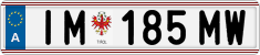 License plate of Austria, Regular plates