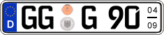 German license plate, Seasonal plates