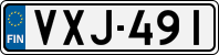 License plate of Finland, Cars