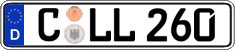 German license plate, Regular plates