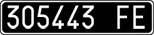 License plate of Italy, Cars (1927 year series)