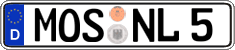 German license plate, Regular plates