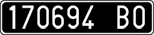 License plate of Italy, Cars (1927 year series)