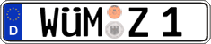 German license plate, Regular plates