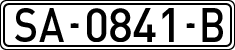 License plates of Spain, 1971 year series
