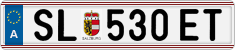 License plate of Austria, Regular plates