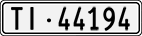 License plate of Switzerland, Cars