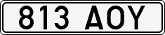 License plate of Estonia, Regular car plates