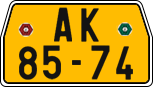 License plate of the Czech Republic, Commercial vehicles (1960)