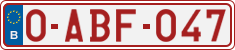 License plate of Belgium, Regular plates (2010)