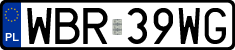License plates of Poland, Regular car plates