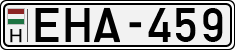 license plates of Hungary, Cars (1990)