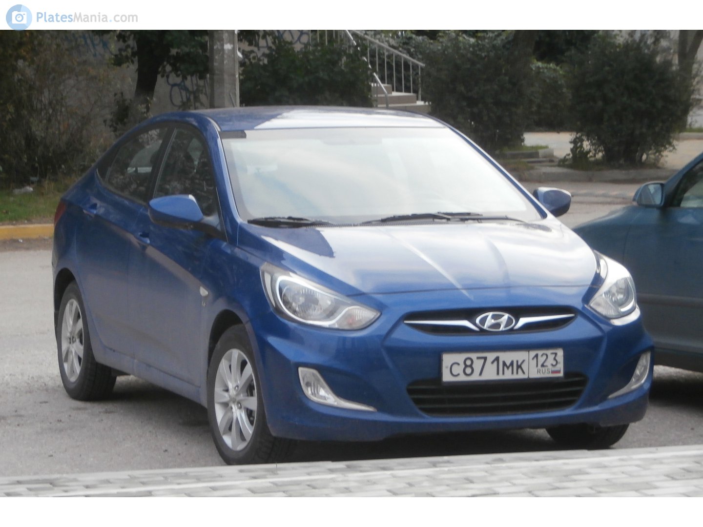 с 871 мк 123, Hyundai Solaris 1st gen Sedan (RB), 2011–2014