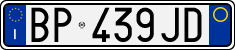 License plate of Italy, Cars (1994 year series)