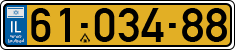 License plate of Israel, Regular plates