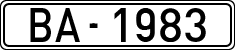 License plates of Spain, 1900 year series