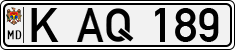 License plate of Moldova, Cars (1992)