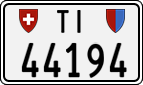License plate of Switzerland, Cars