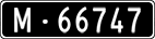 License plate of Switzerland, Military (black)