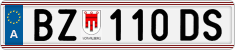 License plate of Austria, Regular plates
