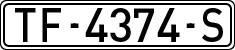 License plates of Spain, 1971 year series