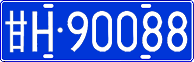 License plate of China, Cars