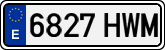 License plates of Spain, Ordinary (2000)
