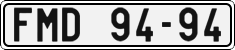 License plate of the Czech Republic, Cars (1960)