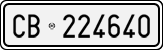 License plate of Italy, Cars (1927 year series)