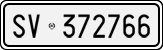 License plate of Italy, Cars (1927 year series)