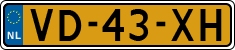 License plate of the Netherlands, Commercial Vehicles (1951-1994 system)