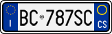 License plate of Italy, Cars (1994 year series)