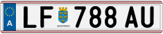 License plate of Austria, Regular plates
