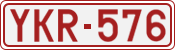 License plate of Belgium, 1951 year system