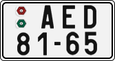 License plate of the Czech Republic, Cars (1960)