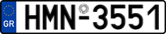 License plate of Greece, Cars