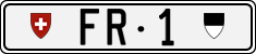 License plate of Switzerland, Cars
