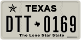 Texas, Regular plates (2012) (АBC-1234)