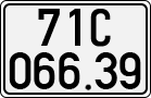 License plate of Vietnam, Cars