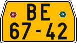 License plate of the Czech Republic, Commercial vehicles (1960)