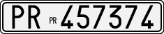 License plate of Italy, Cars (1927 year series)