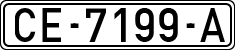 License plates of Spain, 1971 year series