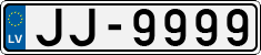 License plate of Latvia, Regular car plates