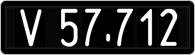 License plate of Austria, 1947 year system